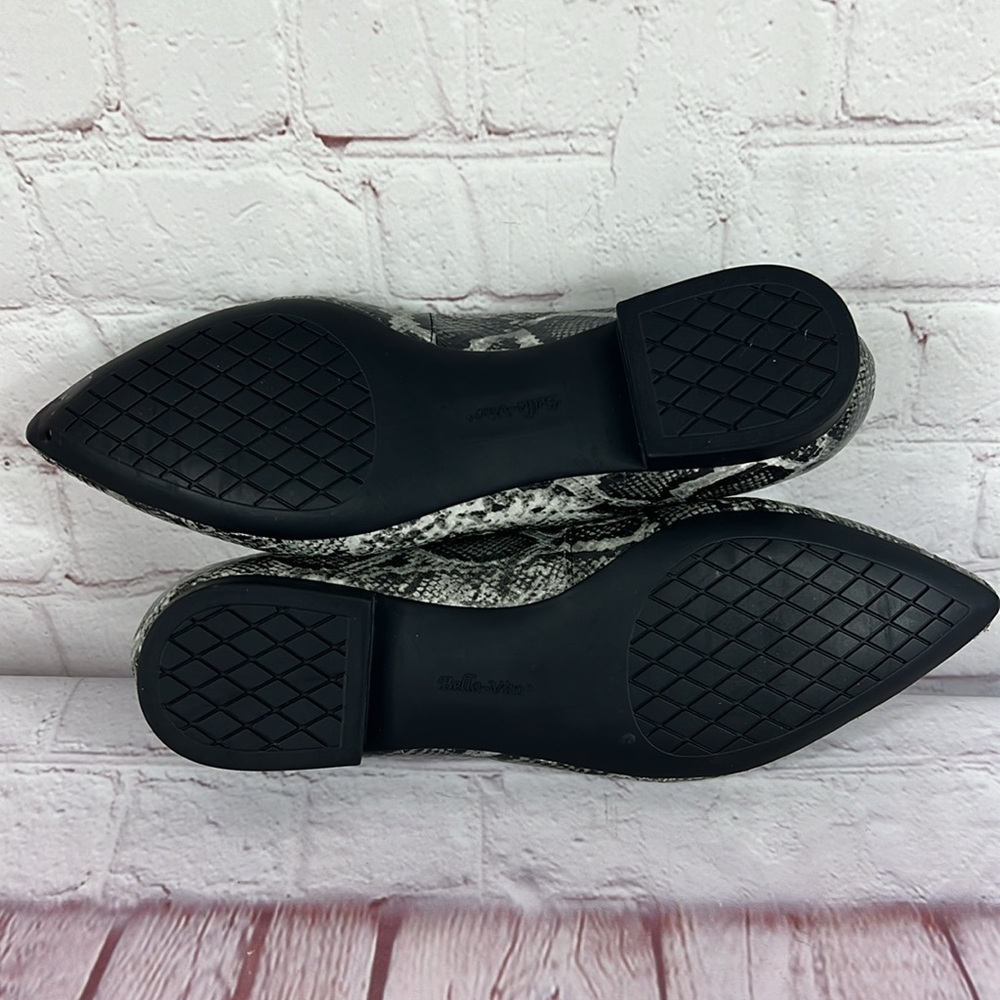 Bella Vita Vivien II Faux Snakeskin Pointed Toe Flat Size 6.5 - Picture 7 of 7